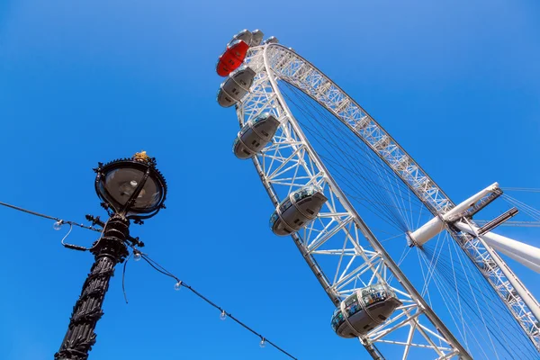 Περίφημο London Eye, Λονδίνο, Ηνωμένο Βασίλειο — Φωτογραφία Αρχείου
