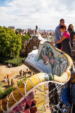 İçinde Park Guell Barcelona, İspanya