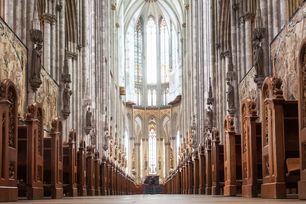 Inside view of the Cologne Cathedral in Cologne, Germany — Stock Photo, Image