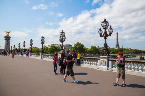Pont Alexandre III a Parigi, Francia — Foto Stock