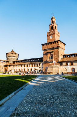 İçinde Castello Sforzesco, Milano, İtalya