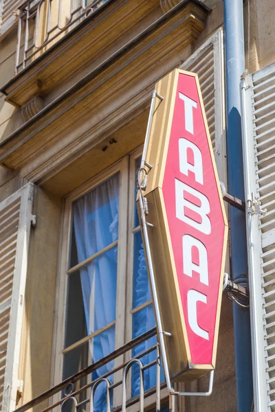 Tabac sign of a tobacco shop in France — Stock Photo, Image