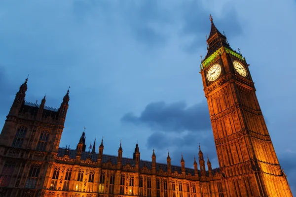 Big Ben τη νύχτα — Φωτογραφία Αρχείου