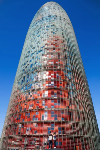 Torre Agbar in Barcelona, Spain — Stock Photo, Image