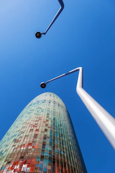 Torre Agbar en Barcelona, España — Foto de Stock