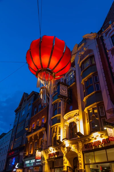 Chinatown a Londra di notte — Foto Stock