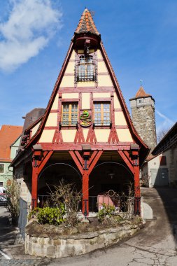 Rothenburg ob der Tauber, Almanya bina pitoresk çerçeve