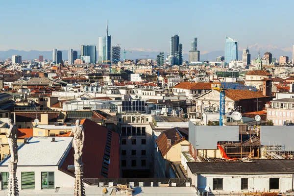 Skyline van Milaan — Stockfoto