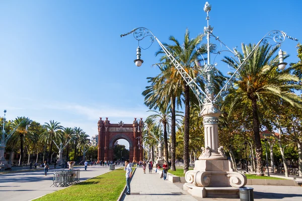 Triumfbåge i Barcelona, Spanien — Stockfoto