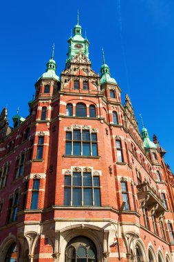 Hamburg, Almanya'nın ambar bölgesinde eski buildiings