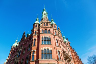 Hamburg, Almanya'nın ambar bölgesinde eski buildiings