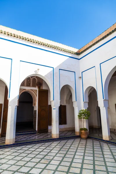 Dentro do Palácio Bahia em Marraquexe, Morroco — Fotografia de Stock