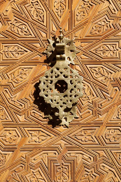 Detail of an antique Moroccan door — Stock Photo, Image