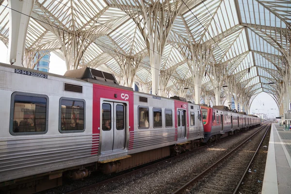 Railway station Estacao do Oriente in Lisbon, Portugal — Stock Photo, Image
