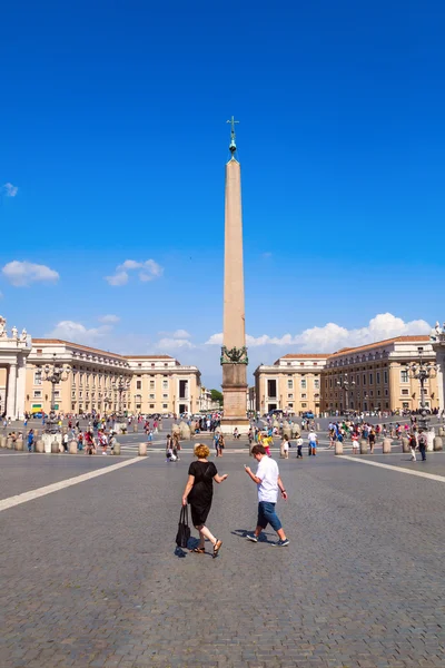 Plaza de San Pedro n Ciudad del Vaticano — Foto de Stock