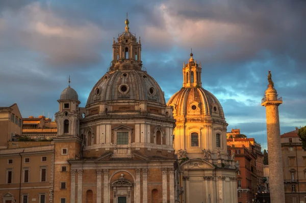 Ancient Rome with vivid evening sky — Stock Photo, Image