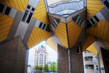 Küp evlerden mimar Piet Blom Rotterdam, Hollanda