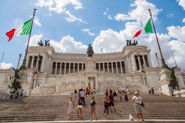 Vittoriano Memorial in Rome, Italy — Stock Photo, Image