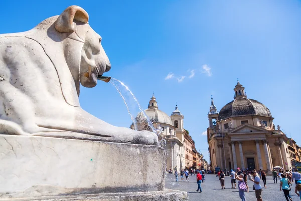 Piazza del popolo em roma, itália — Fotografia de Stock