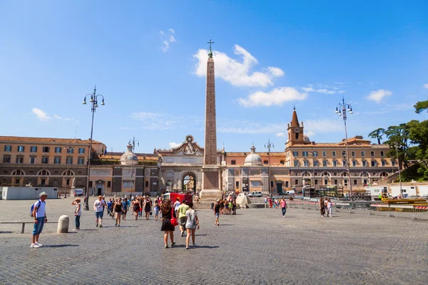 Piazza del popolo in Rome, italy — стоковое фото