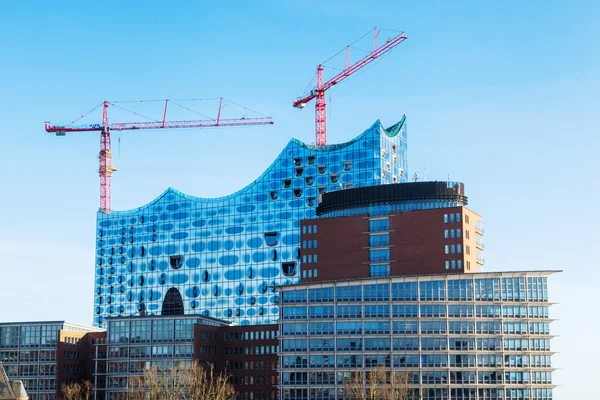 Elbphilharmone in de haven van Hamburg, Duitsland — Stockfoto