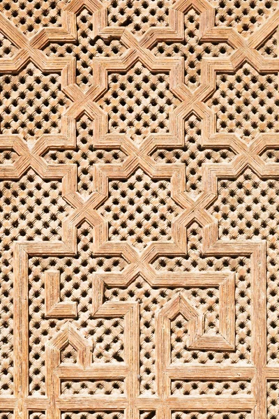 Houten patroon van een oude Marokkaanse deur — Stockfoto