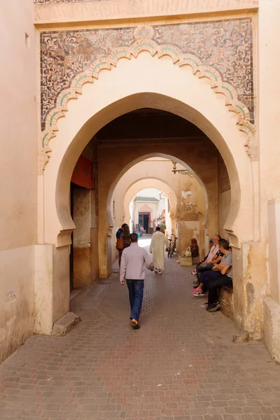 Archway in the medina of Marrakesh, Morocco — Stock Photo, Image