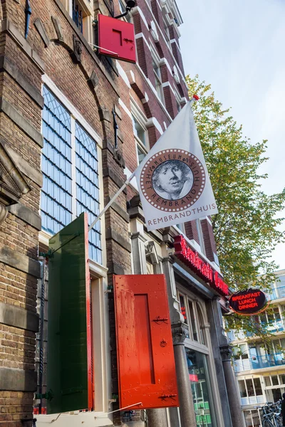 Rembrandt huis Museum in Amsterdam, Nederland — Stockfoto