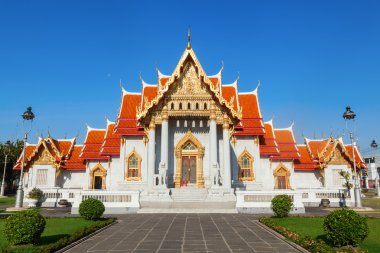 Wat Benchamabophit in Bangkok Thailand clipart