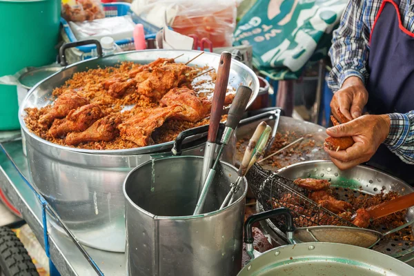 V tradtiional cookshop v Bangkoku, Thajsko — Stock fotografie