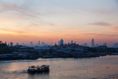 Bangkok, Tayland, sabah alacakaranlıkta