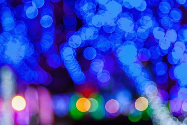 Geceleri Bokeh ışıkları