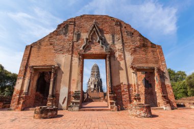 WAT Ratchaburana, harabe tarihi park Ayutthaya, Tayland Budist tapınağı