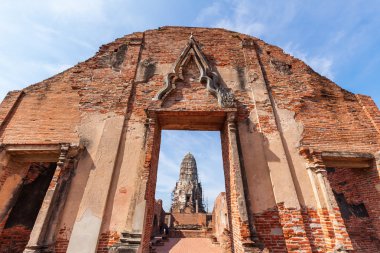 WAT Ratchaburana, harabe tarihi park Ayutthaya, Tayland Budist tapınağı