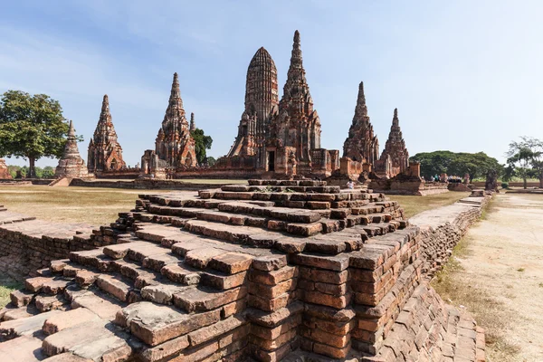 泰国Ayutthaya的Wat Chaiwatthanaram — 图库照片