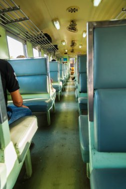 Bir tren Tayland iç görünüm