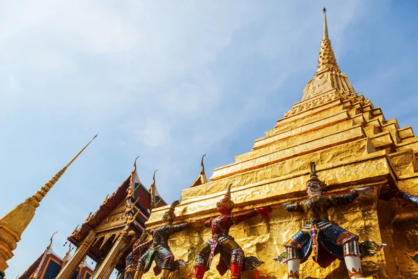 Wat phra kaew chrám v bangkoku, thailand — Stock fotografie