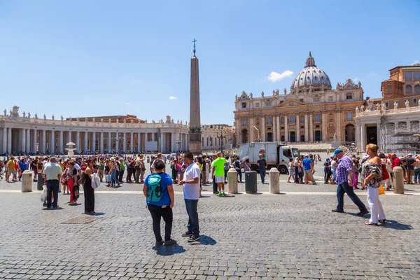 St peters square, Vatikán — Stock Fotó