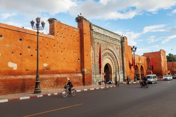 Portão da cidade Bab Agnaou em Marraquexe, Marrocos — Fotografia de Stock