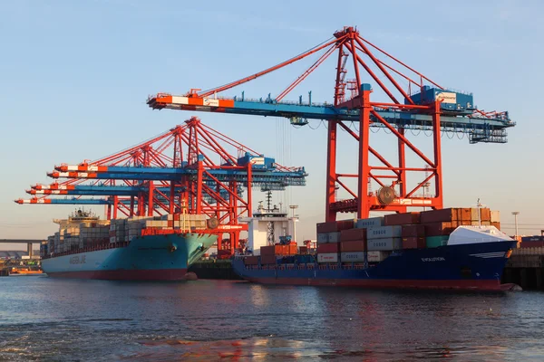 At the Port of Hamburg, Germany — Stock Photo, Image