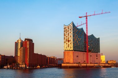 Hamburg, Almanya'nın liman Elbphilharmone
