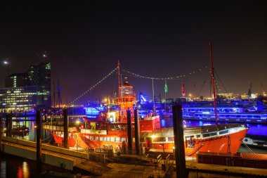 Gece Lightvessel bağlantı noktası Hamburg, Almanya