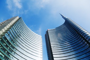 Uni Credit Tower in Milan, Italy clipart