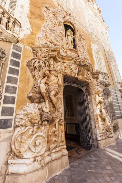 Sculture di alabastro al Palazzo di Marques de Dos Aguas a Valencia, Spagna — Foto Stock