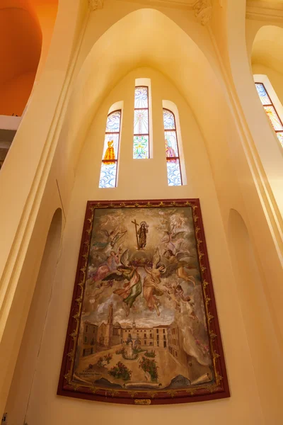 Vista interior do Mosteiro de Santa Maria Madalena em Novelda, Espanha — Fotografia de Stock