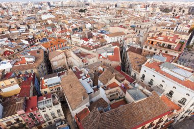 Valencia, İspanya 'nın hava manzarası