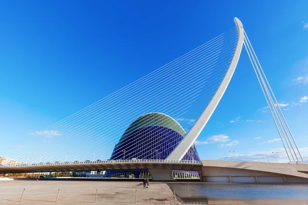 Cidade das Artes e Ciências de Santiago Calatrava em Valência, Espanha — Fotografia de Stock