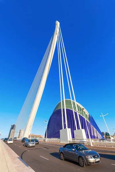 Ciudad de las Artes y las Ciencias de Santiago Calatrava en Valencia, España —  Fotos de Stock