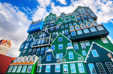 Cephe bir otelin Zaandam, Hollanda