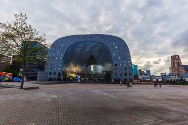 new market hall in Rotterdam, Netherlands clipart